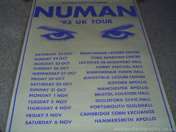 Gary Numan 1993 Dream Corrosion Tour Poster